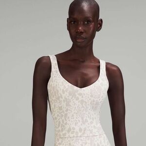 NWT Lululemon Align Tank Top in Cheetah Camo Antique White Multi